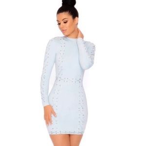 BRAND NEW Oh Polly Don’t Cross Me Suede Mini Dress